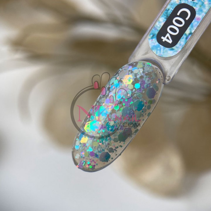 Гель-лак ART Confetti №004, 6 мл TPO free